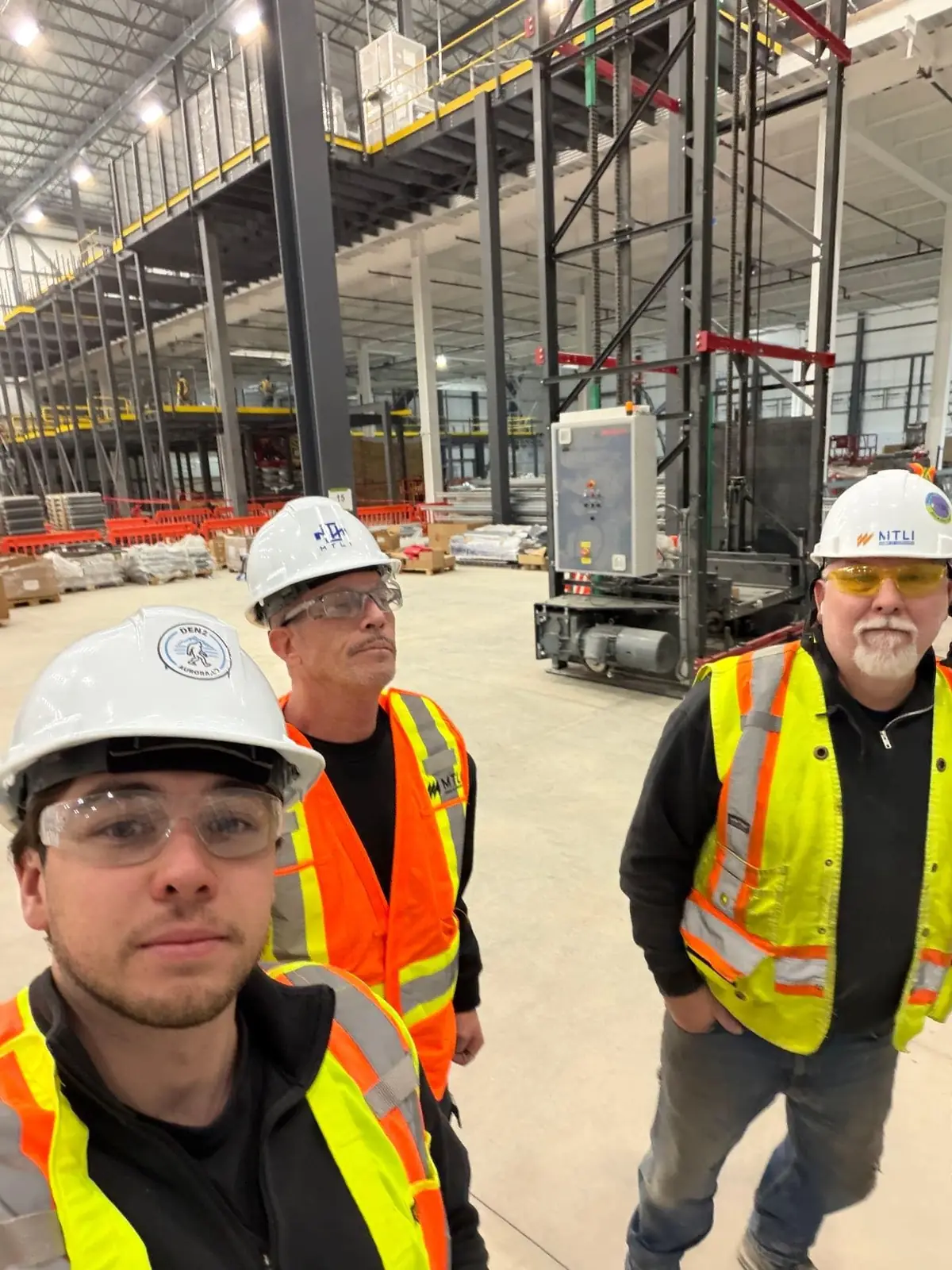 MTLI project team on site at a warehouse installation